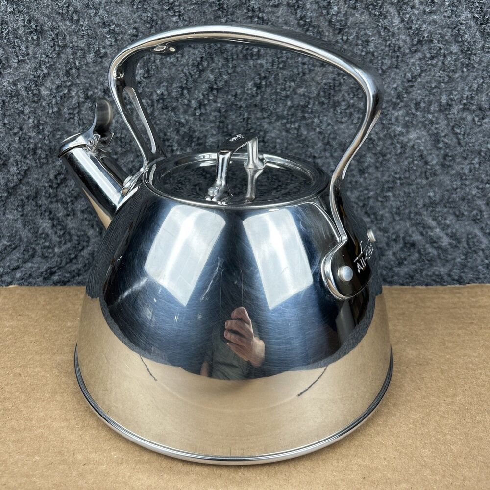 All-Clad Tea Kettle 2QT 1.9L Stainless Steel Induction Compatible W/ Lid